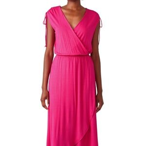 Slate & Willow Pink Surplice Wrap Dress NWOT S/M